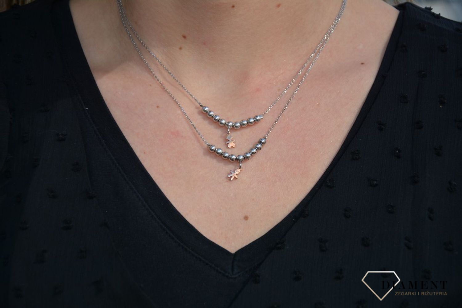 Naszyjnik srebrny chłopiec LineArgent kuleczki PE 15328 srebrne kuleczki chłopiec11.jpg